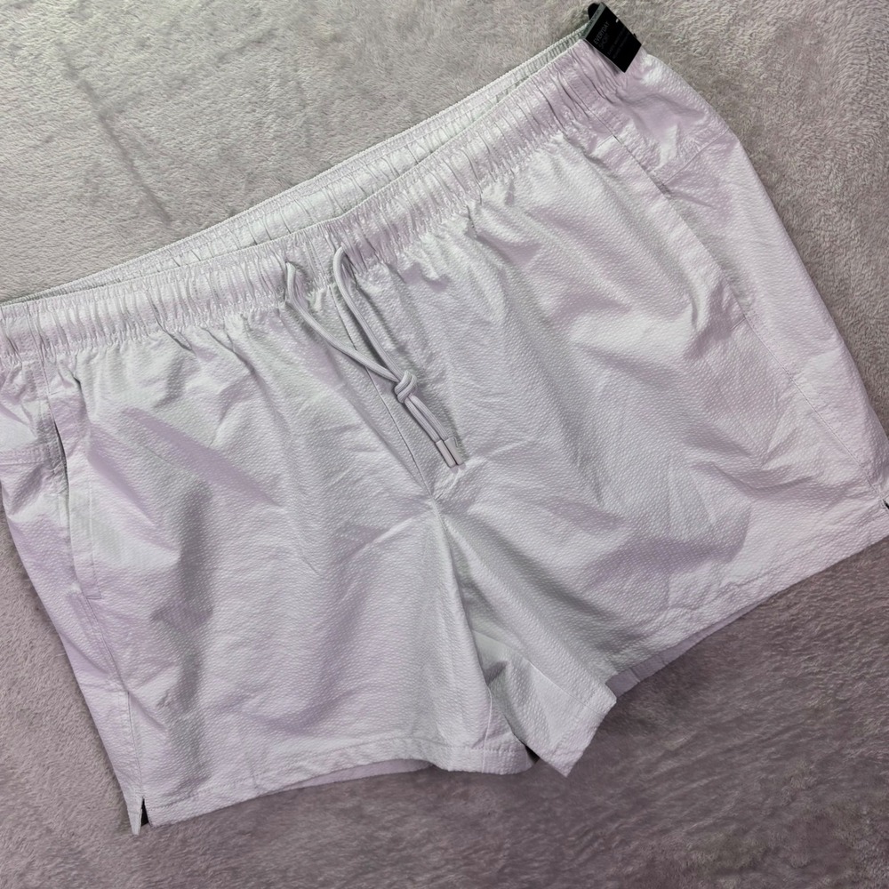 NWT VRST Mens Everyday Short Sz XXL Bright Grey Seersucker 5"‎ Inseam